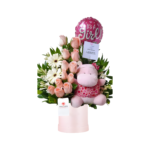 Box con 12 Rosas Rosadas