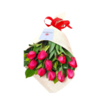 Ramo con 10 Tulipanes Rojos