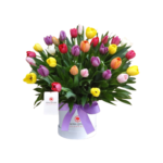Box con 30 Tulipanes de Colores