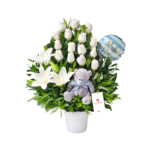 Box con 15 Rosas Blancas