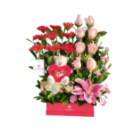 Box con 8 Rosas Rosadas