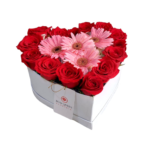 Box Corazón con 14 Rosas Rojas