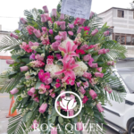 Corona Especial con Rosas lilas