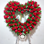 Corona Especial Corazón 100 Rosas