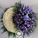 Corona Especial Clásico con Iris y Hortensias