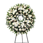 Corona Americana con Rosas y Lilium
