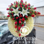 Corona Americana con Rosas rojas