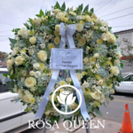 Corona Americana elaborada con Rosas y Claveles